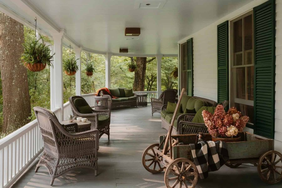 Southern home with wraparound porch