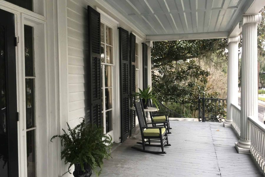 Lowcountry-style front porch